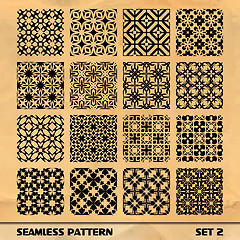 Image showing Seamless vintage pattern.