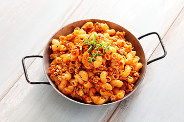 Image showing pasta with meat