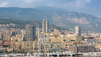 Image showing Panorama of the city Monte Carlo  in Monaco.