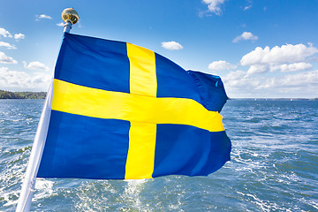 Image showing Swedish national flag.