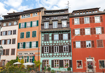 Image showing Strasbourg, water canal in Petite France area