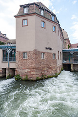 Image showing Strasbourg, water canal in Petite France area