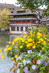 Image showing Strasbourg, water canal in Petite France area