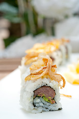 Image showing Japanese sushi rolls Maki Sushi 