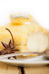 Image showing cream roll cake dessert and spices 