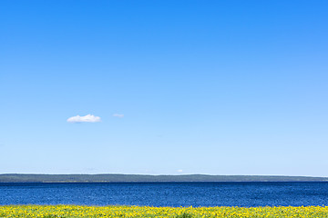 Image showing Idyllic lake landscape