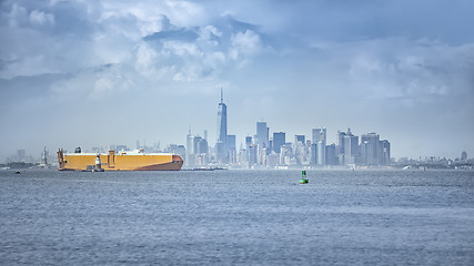 Image showing cargo ship at New York