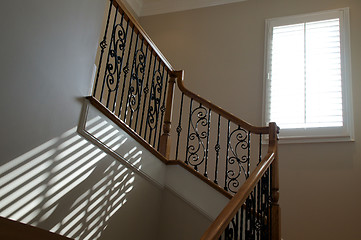 Image showing window light on stairway