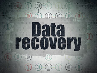 Image showing Information concept: Data Recovery on Digital Paper background