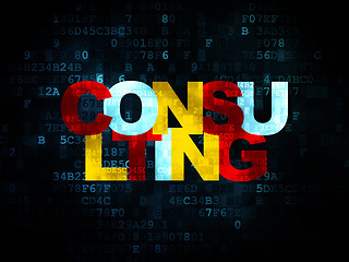 Image showing Business concept: Consulting on Digital background