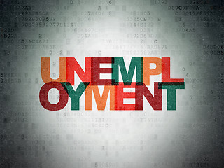 Image showing Finance concept: Unemployment on Digital Paper background