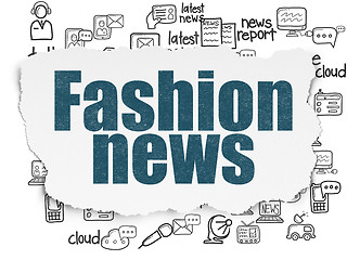 Image showing News concept: Fashion News on Torn Paper background