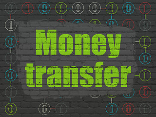 Image showing Business concept: Money Transfer on wall background