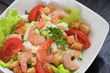 Image showing shrimp vegetable salad