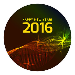 Image showing Happy 2016 new year