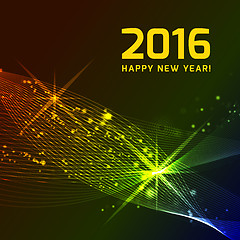 Image showing Happy 2016 new year
