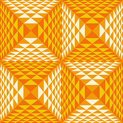 Image showing Abstract geometrical background with pyramids. Seamless pattern