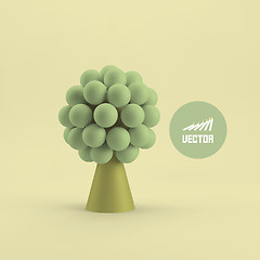 Image showing Abstract tree. Concept for business, social media, technology.