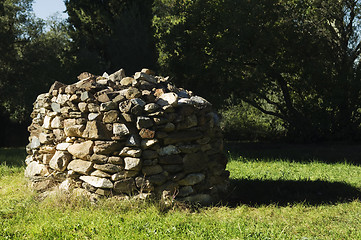 Image showing Stone pile