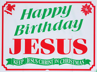 Image showing Happy Birthday Jesus