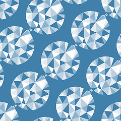 Image showing Geometric seamless pattern with gems. Vector illustration.