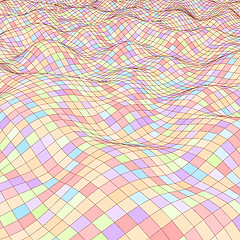 Image showing 3d mosaic background. Vector illustration.