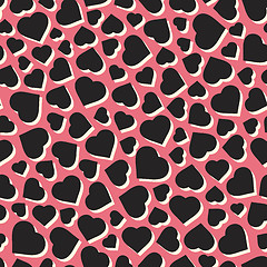 Image showing Hearts. Seamless pattern. Vector illustration. 