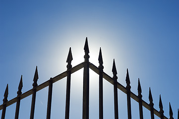 Image showing Iron railing