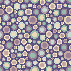 Image showing Seamless festive background from circles.  Vector Illustration. 