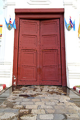 Image showing thailand     and  asia   in  bangkok     temple flag