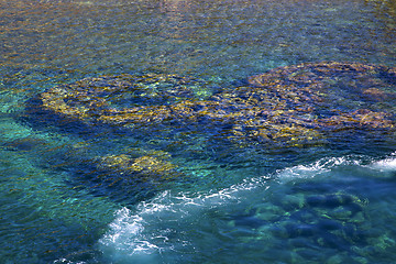 Image showing   blue lagoon    bay abstract of a  water     south china sea