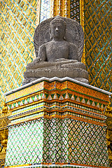 Image showing siddharta   in the   bangkok asia   thailand      step     wat  