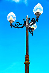 Image showing  lamp bangkok thailand   the  temple   abstract  sunny day    