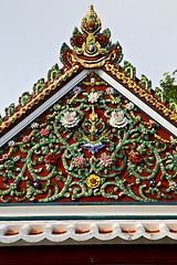 Image showing bangkok in the temple  thailand abstract flowers