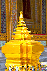 Image showing   gold    temple   in   bangkok  thailand incision of   temple 