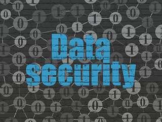 Image showing Protection concept: Data Security on wall background