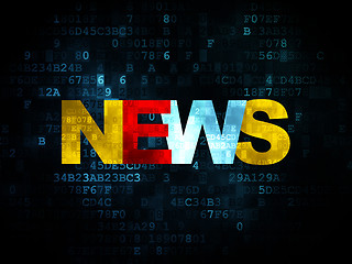 Image showing News concept: News on Digital background