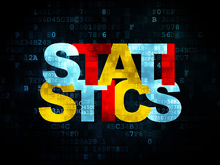 Image showing Business concept: Statistics on Digital background