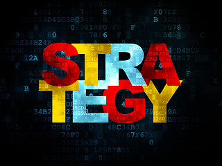 Image showing Finance concept: Strategy on Digital background