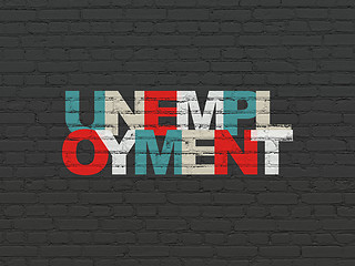 Image showing Business concept: Unemployment on wall background