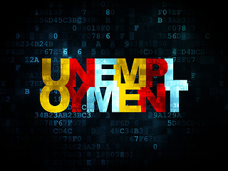 Image showing Business concept: Unemployment on Digital background