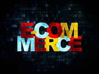 Image showing Finance concept: E-commerce on Digital background