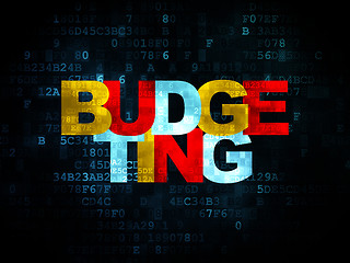 Image showing Finance concept: Budgeting on Digital background