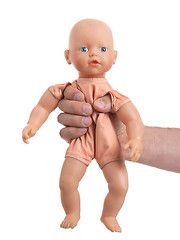 Image showing Adult with baby toy (no trademark)