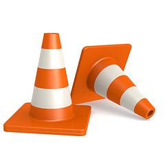 Image showing Traffic cones