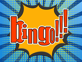 Image showing Bingo comic speech bubble