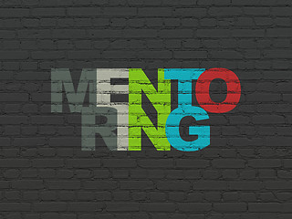 Image showing Education concept: Mentoring on wall background
