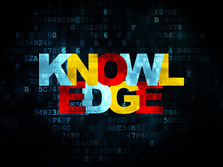 Image showing Learning concept: Knowledge on Digital background