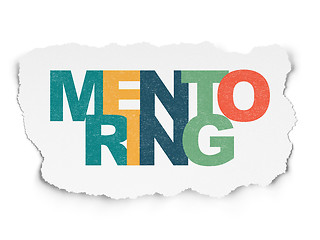 Image showing Education concept: Mentoring on Torn Paper background