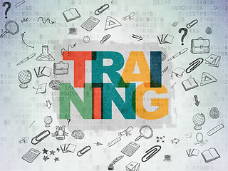 Image showing Learning concept: Training on Digital Paper background